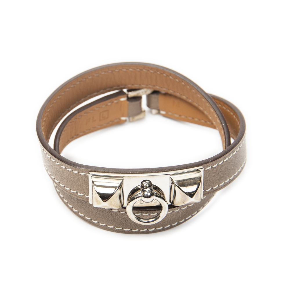 Hermes Rivale Double Tour Bracelet M